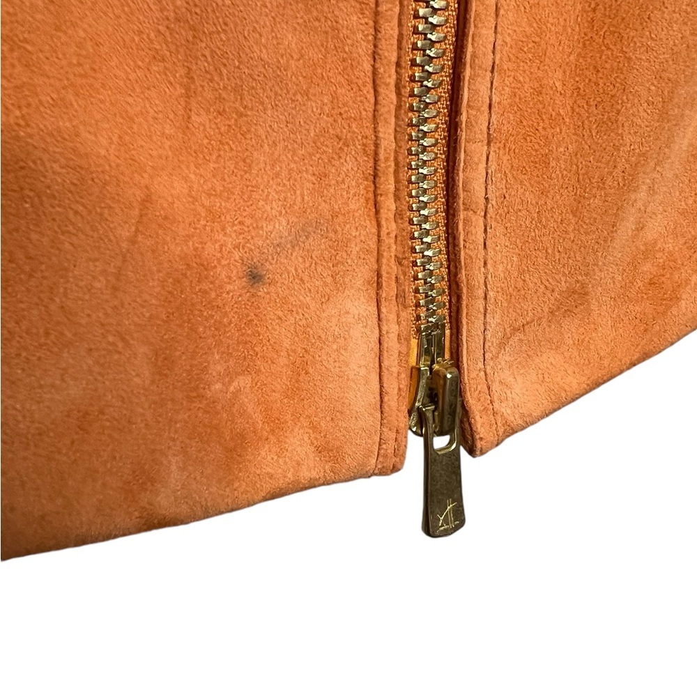 Dana Buchman 100% Suede Double Zip Women's Jacket Size 10 - Picture 8 of 8